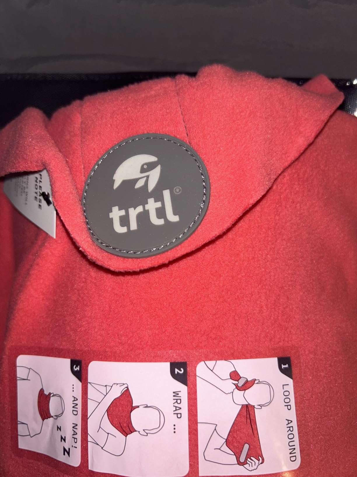 trtl Pillow - Scientifically Proven, Super Soft Neck Support Travel Pillow for Airplanes - Lightweight and Machine Washable - Ergonomic Design for Traveling on Flights, Cars, and Trains - Grey customer photo 2