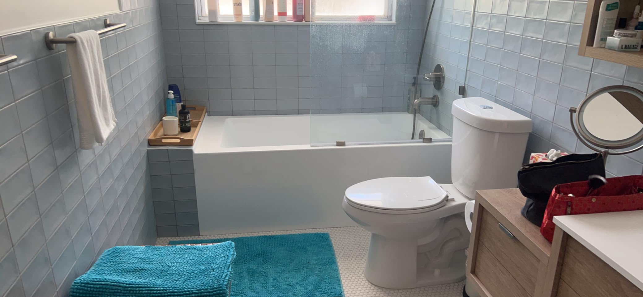 KINGSTON BRASS VTDE603122R 60-Inch Contemporary Alcove Acrylic Bathtub with Right Hand Drain and Overflow Holes, White customer photo 2