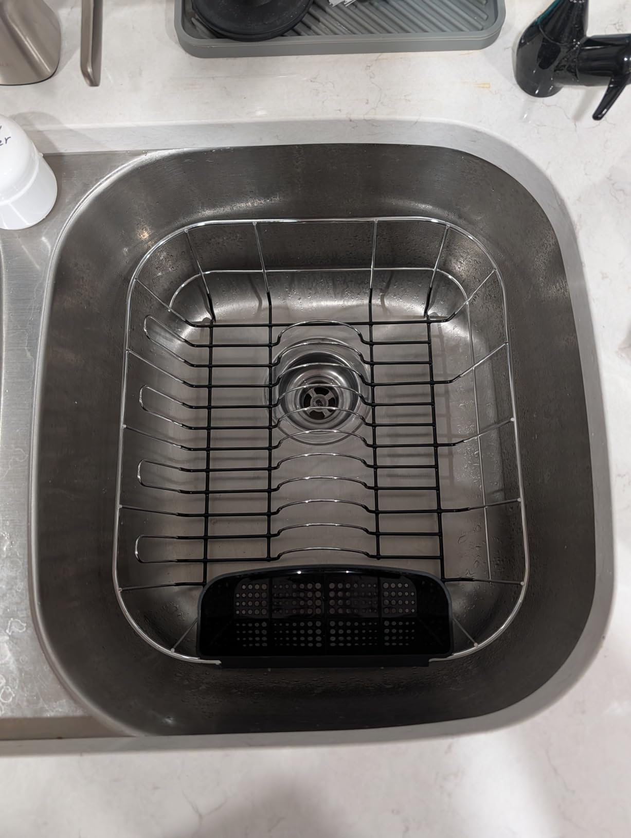 Neat-O Deluxe Chrome-Plated Steel Small Dish Drainers (Black) customer photo 2