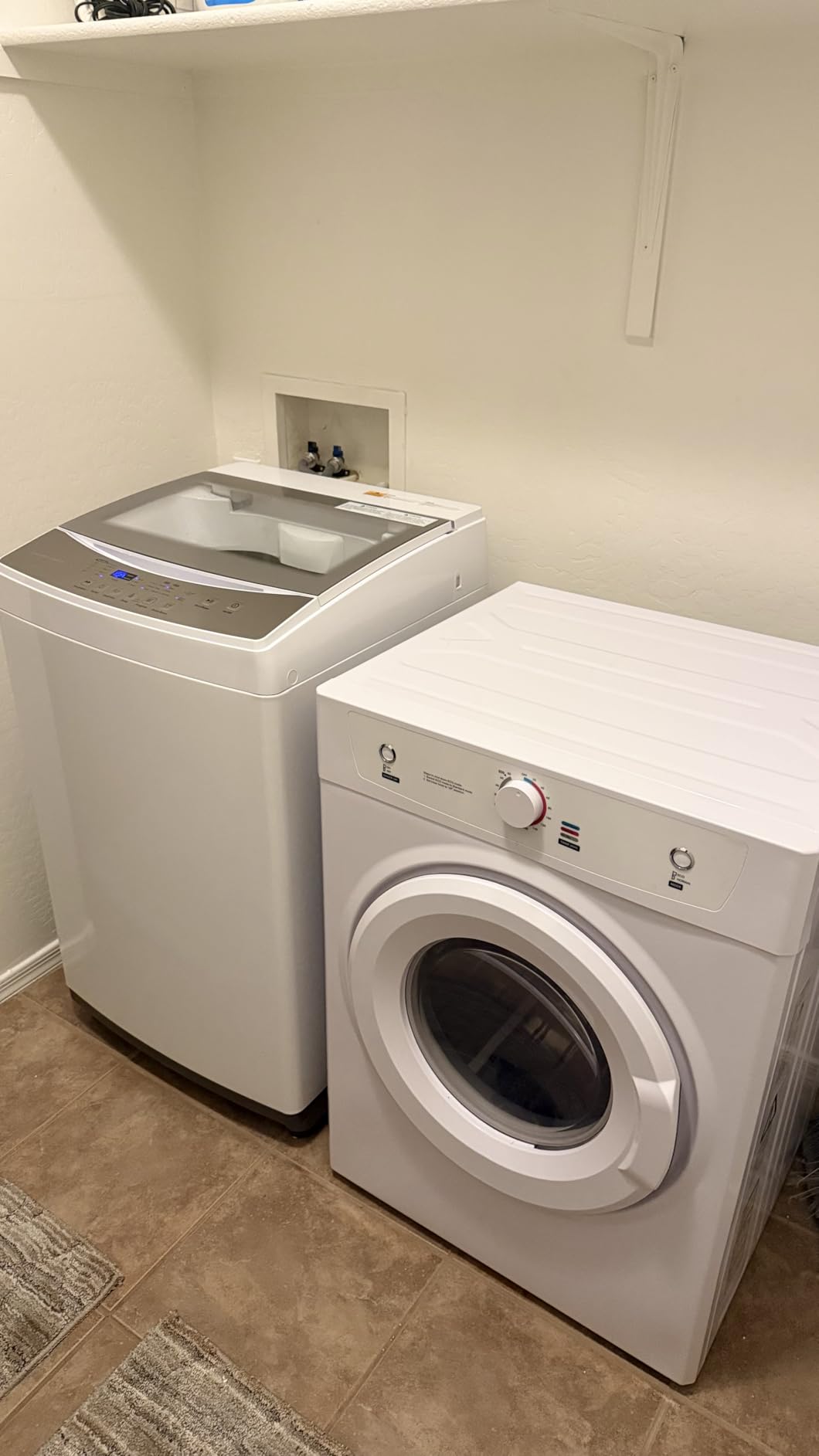 HAMILTON BEACH Portable Washer-LED Digital Display Panel-5 Cycles-Top Loading Design-Low Noise Washing Machine, 2.1 cu ft, White customer photo 1