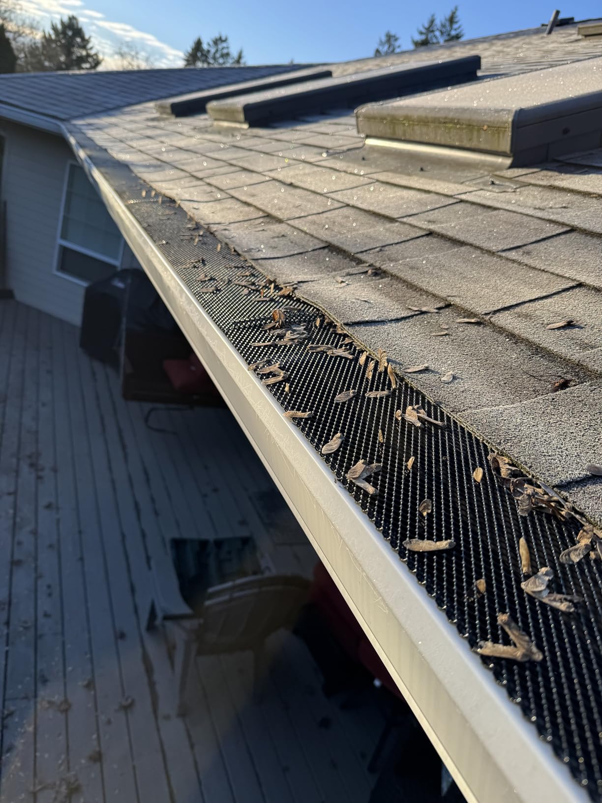 Amerimax Home Products 636025 Lock-In Gutter Guard, Black, 25 Count (Pack of 1) customer photo 2