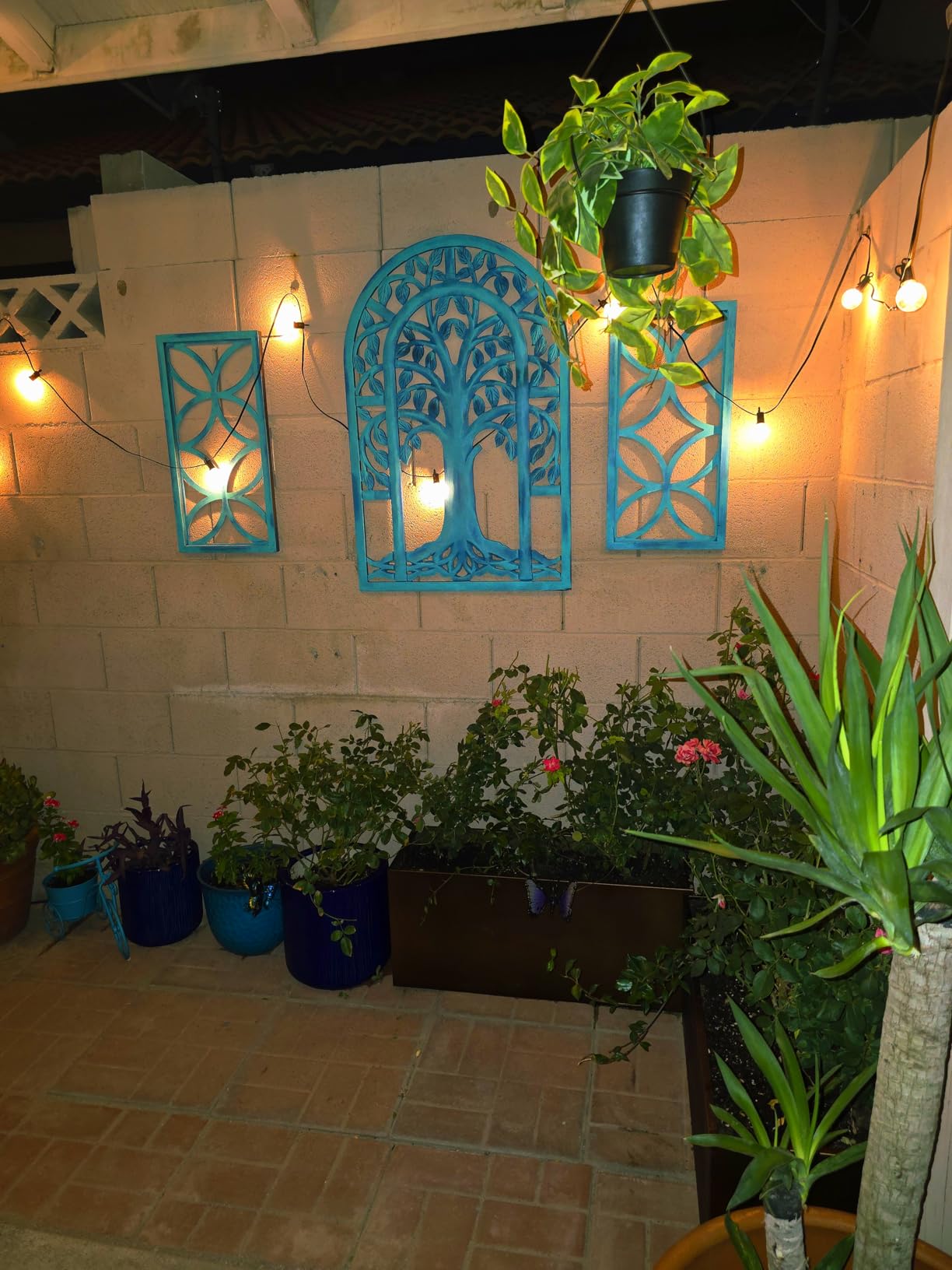 Brightown Outdoor String Lights 29 Feet G40 LED Patio Lights, Plug-in, 13 Plastic Edison Bulbs(1 Spare), Waterproof Connectable Hanging Light for Backyard Porch Balcony Party Decor, E12 Base, Black customer photo 2