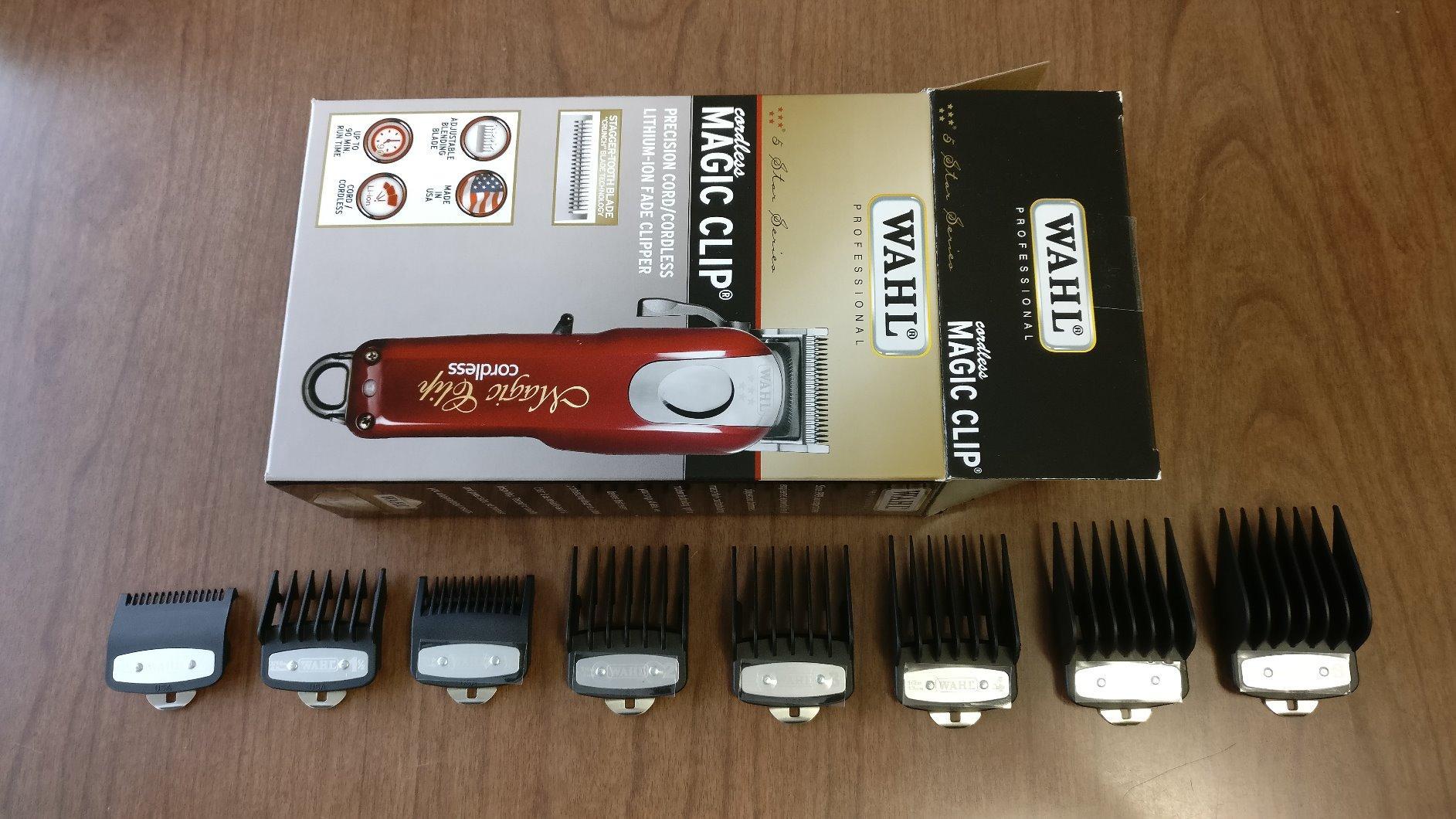 5 Star Series Magic Clip Cordless Hair Clipper, Stagger-Tooth Blade Professional Hair Trimmer with Attachments, 100+Minute Run Time customer photo 2
