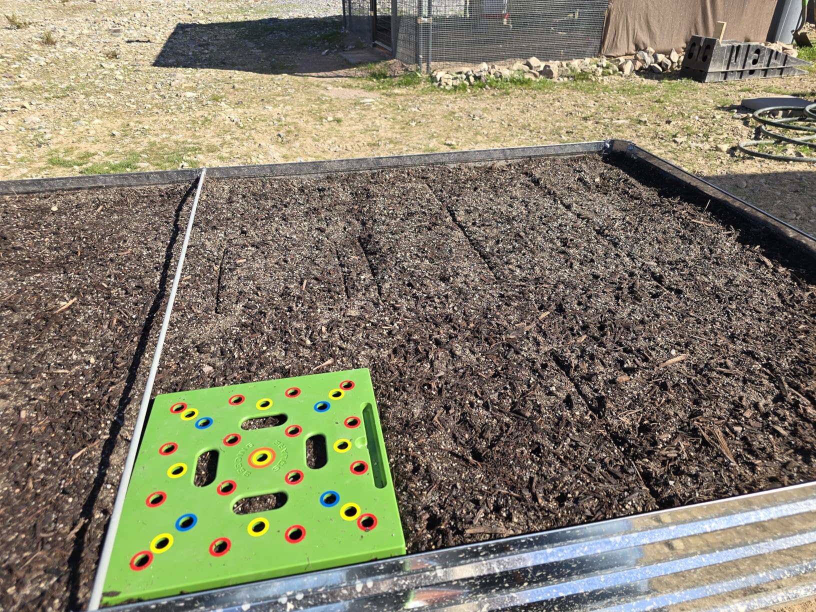 Seeding Square - Patented Seed and Seedling Spacer Tool for Bigger Harvests, Organized Plants & Fewer Weeds customer photo 2