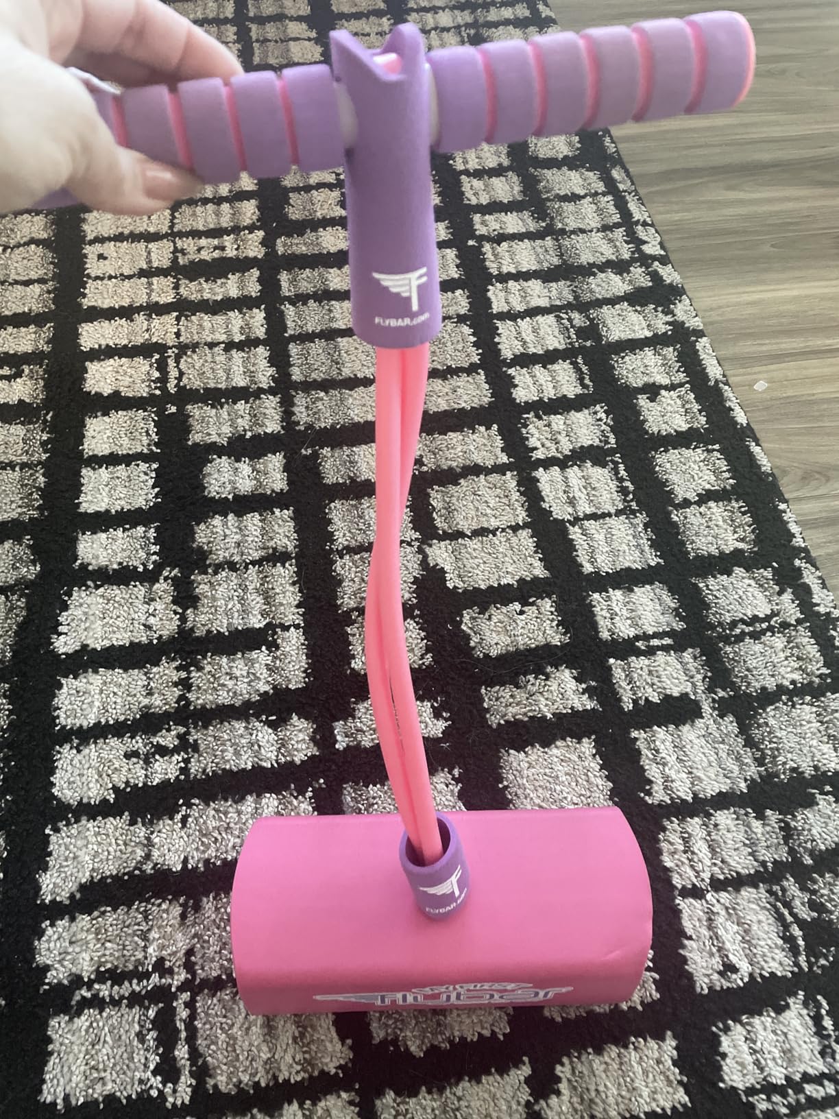 Flybar My First Foam Pogo Jumper for Kids Fun and Safe Pogo Stick for Toddlers, Durable Foam and Bungee Jumper for Ages 3 and up, Supports up to 250lbs customer photo 1