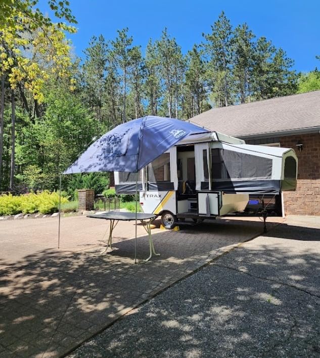 Versatility Camping Tent for Truck Bed,SUV RVing, Van,Trailer and Overlanding Portable Teardrop Awning Canopy Tear Resistant Tarp with 2 Sandbag customer photo 2