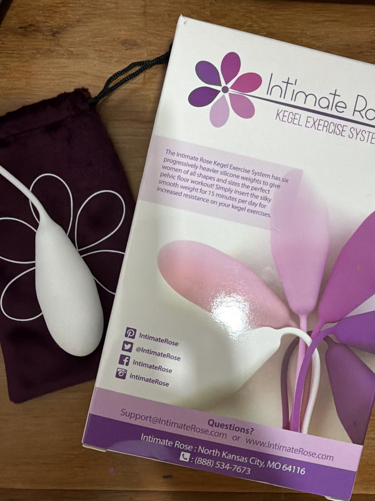 Kegel Exercise System - Pelvic Floor Exercises - Set of 6 Premium Silicone Kegel Exercise Weights & Control with Training Kit for Women: Beginners & Advanced customer photo 1