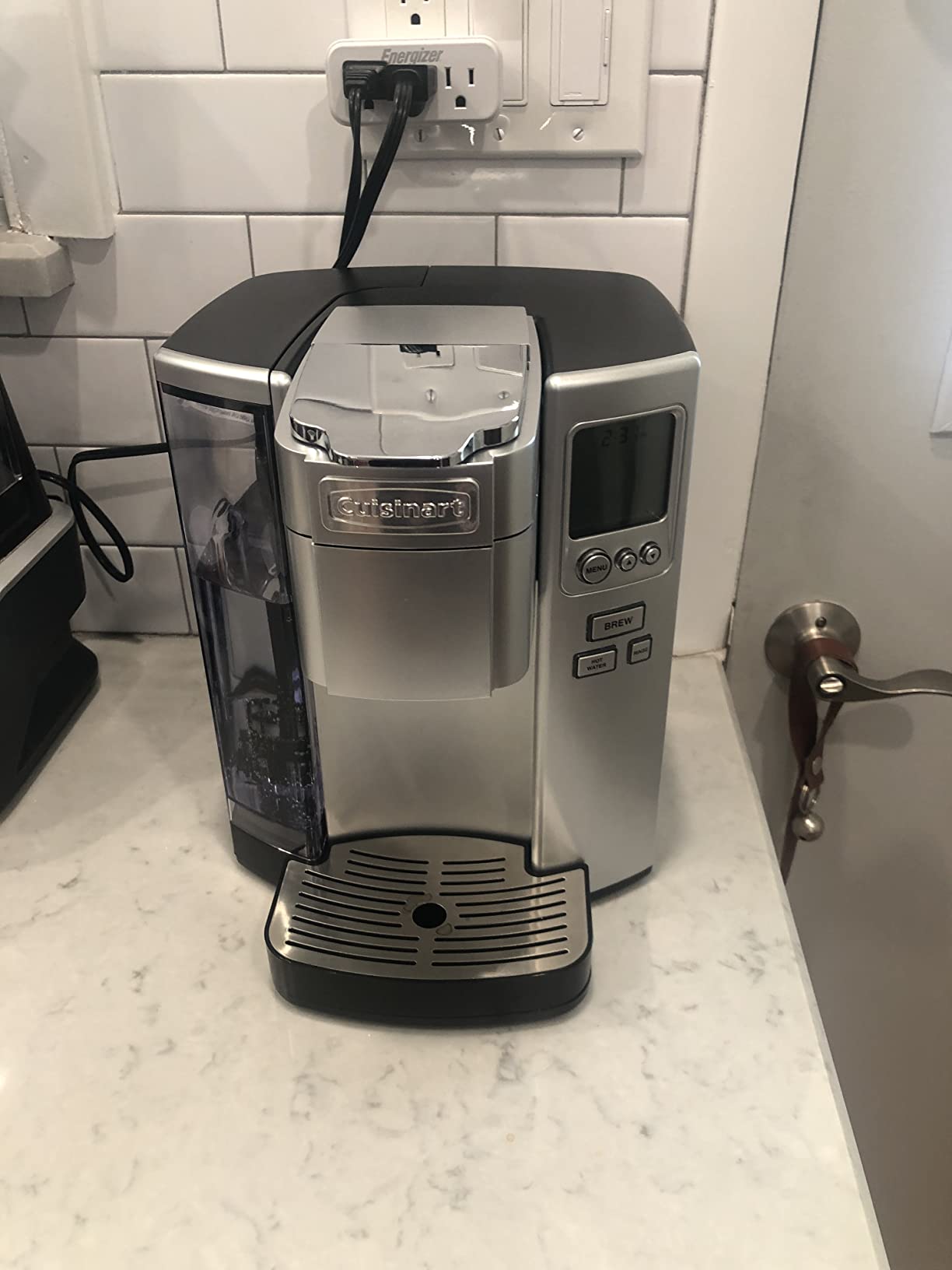 Cuisinart Coffee Maker, Single Serve 72-Ounce Reservoir Pod Coffee Machine, Programmable Brewing & Hot Water Dispenser, 3 Cup-Size Settings, Stainless Steel, SS-10P1, Silver customer photo 1