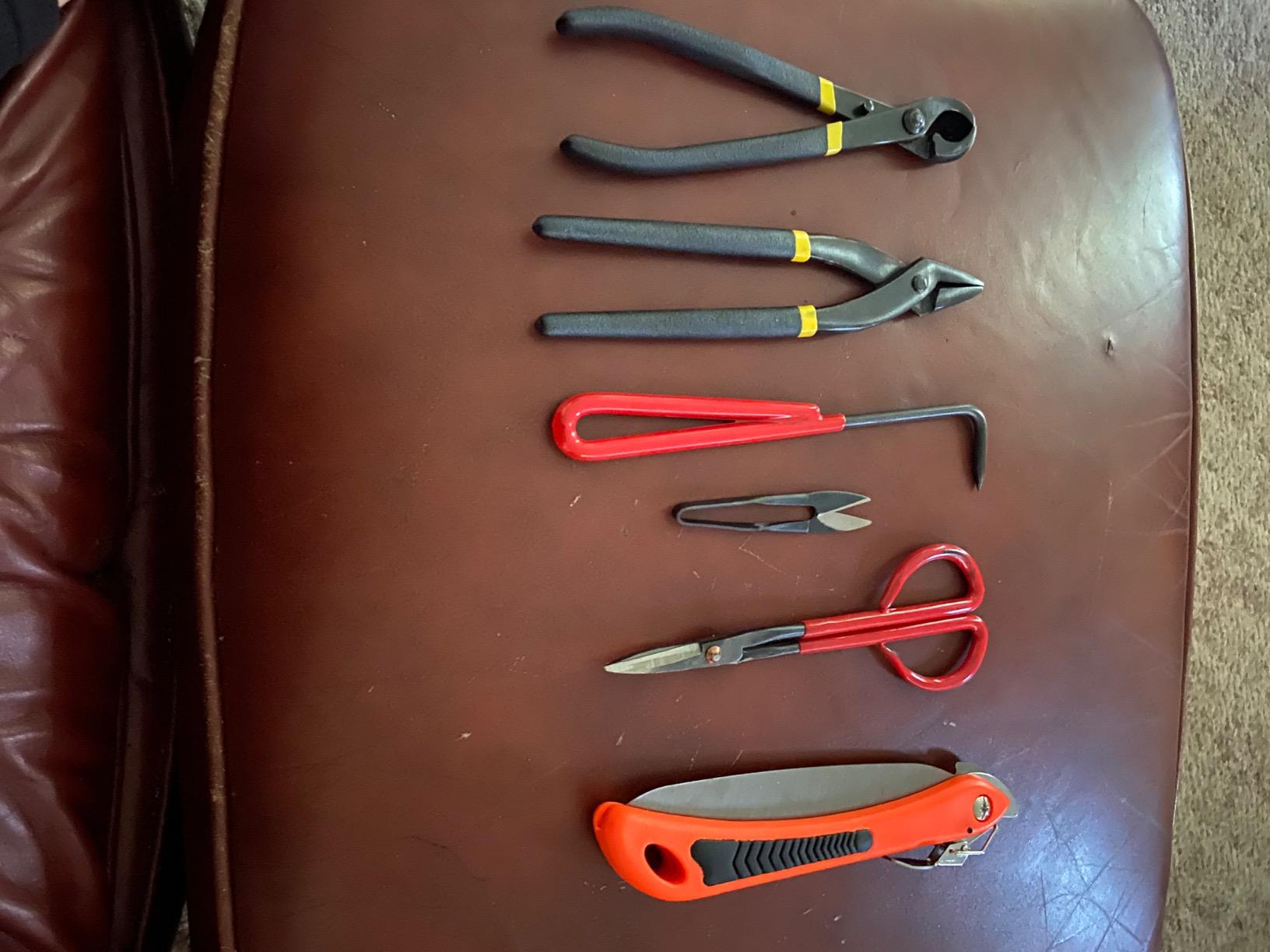 Voilamart 14 Piece Bonsai Tools Kit with Case, Carbon Steel Scissor Cutter Shear Set Garden Plant Tools customer photo 1