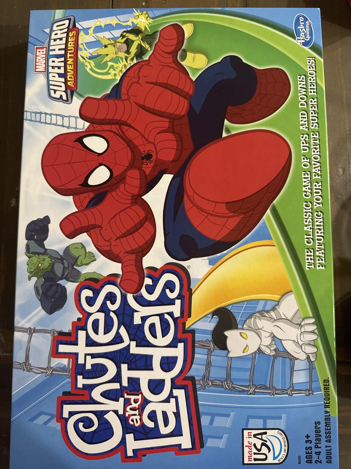 Hasbro Gaming Chutes and Ladders: Marvel Spider-Man Edition Board Game for Kids 2-4 Players, Preschool Games, Easter Gifts for Boys and Girls, Ages 3 and Up (Amazon Exclusive) customer photo 1