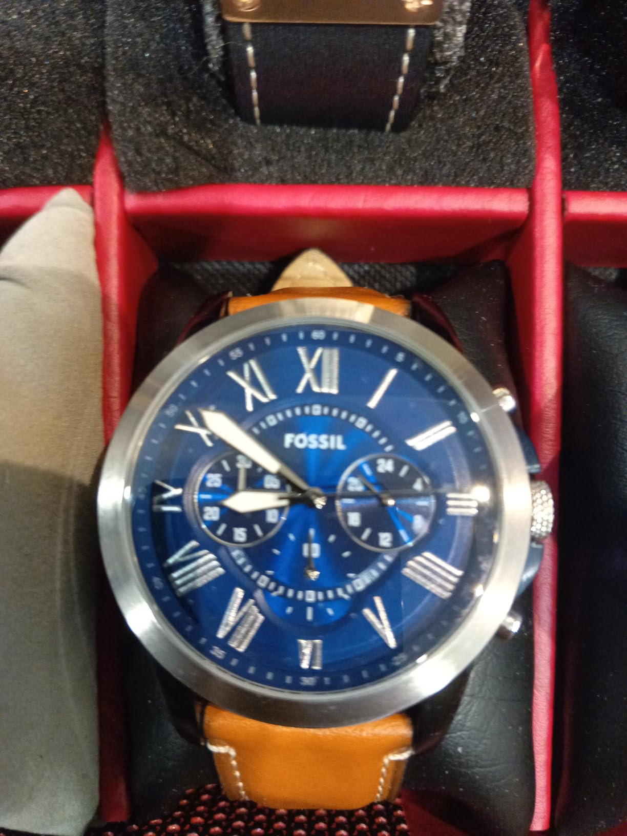 Fossil Men's Grant Quartz Stainless Steel Chronograph Watch customer photo 2