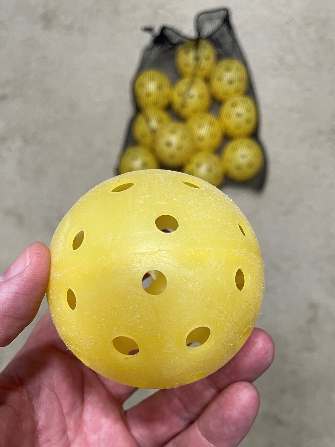Tourna Strike Outdoor Pickleballs (12 Pack) - USAPA Approved, Optic Yellow customer photo 2