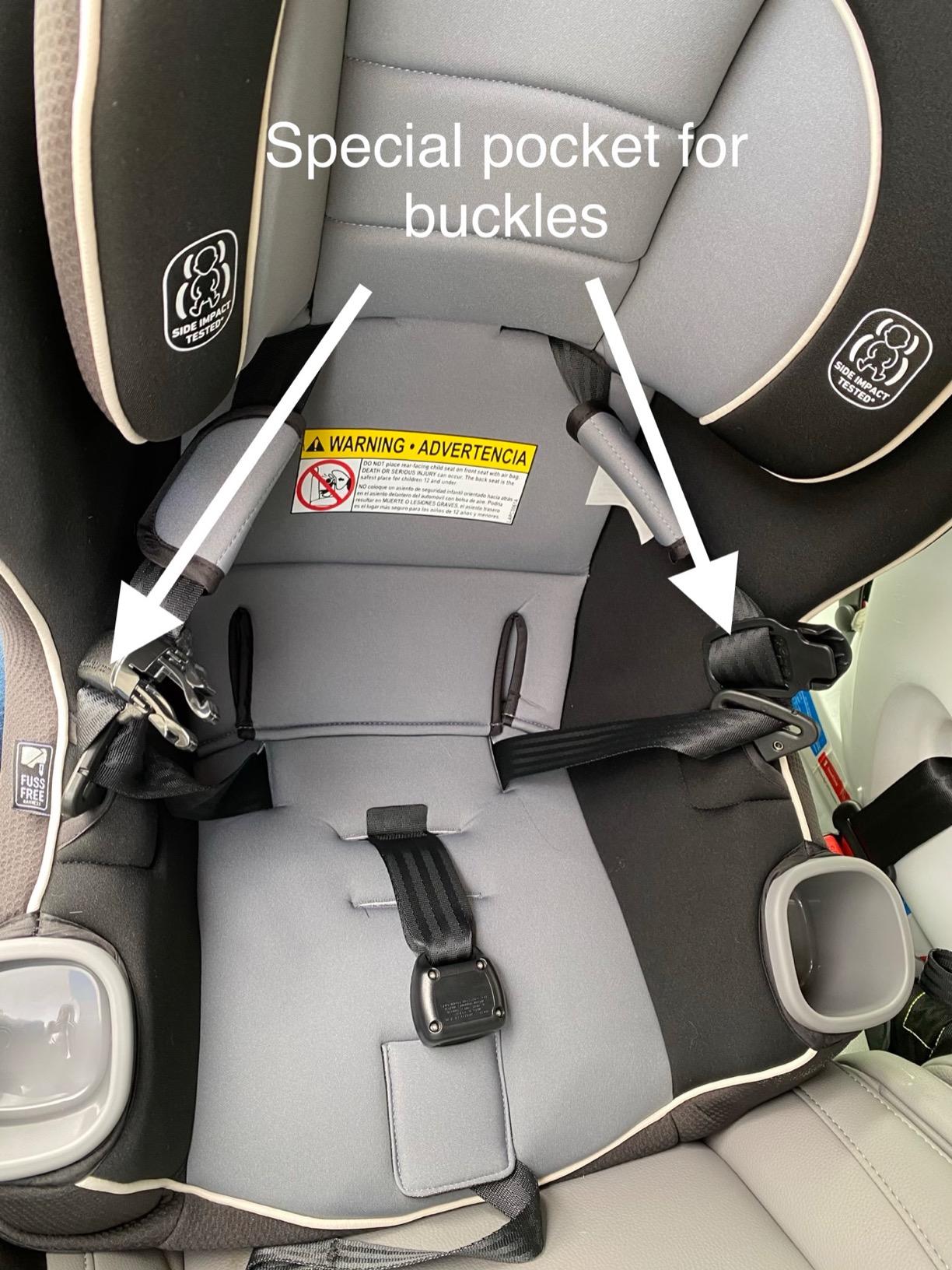 Graco Extend2Fit Convertible Baby Car Seat, Rear and Forward Facing, Adjustable Extension Panel for Extra Legroom, Gotham customer photo 1