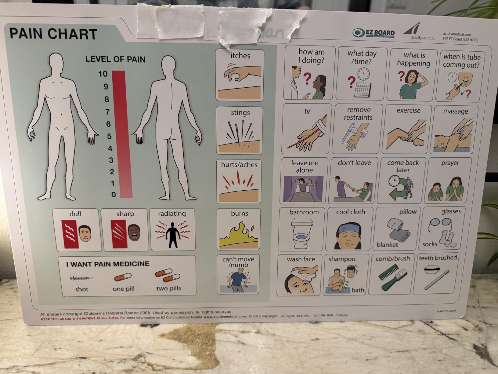 Vidatak EZ Board for Patient Communication Board, Picture Symbol Board customer photo 2