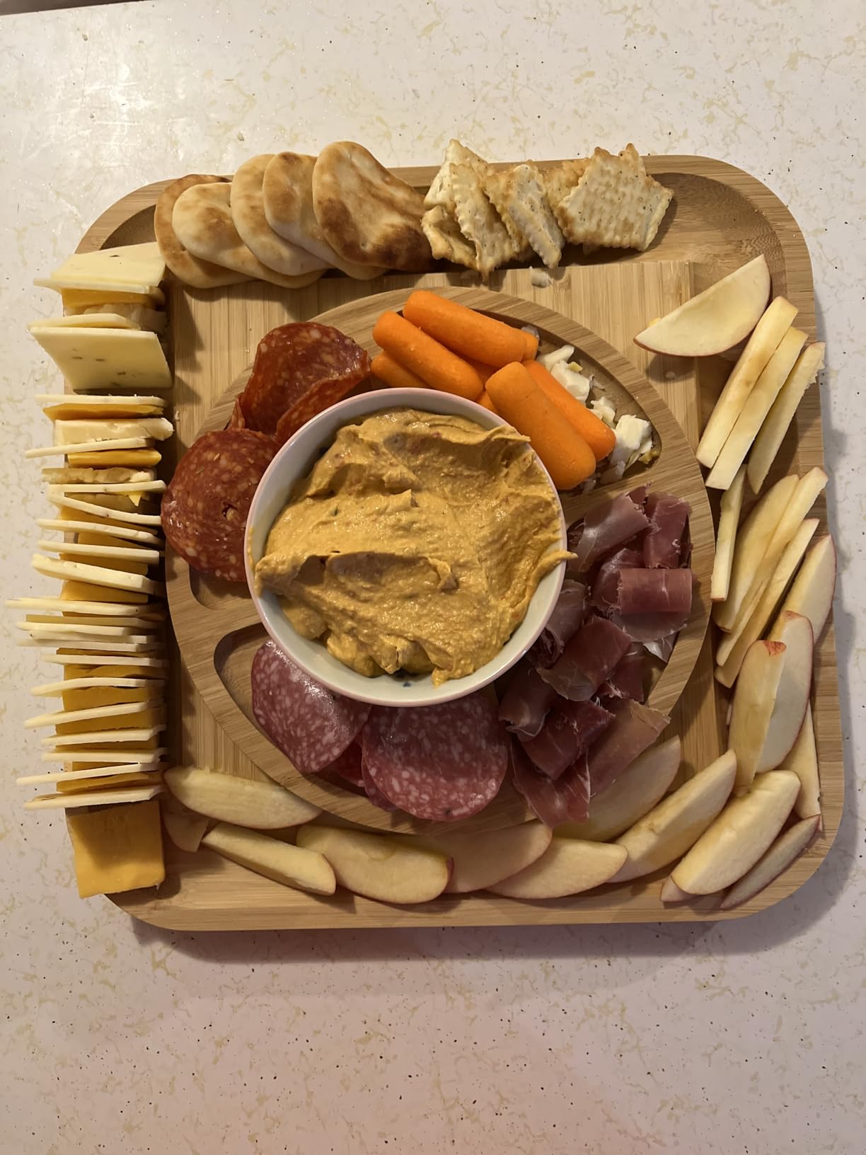 Charcuterie Boards Gift Set - Bamboo Cheese Board Set Charcuterie Tray & Serving Platter for Hosting & Entertaining, Wooden Cheese Platter, Kitchen Gifts for Women, Gifts for Home, Wedding & Birthday customer photo 2