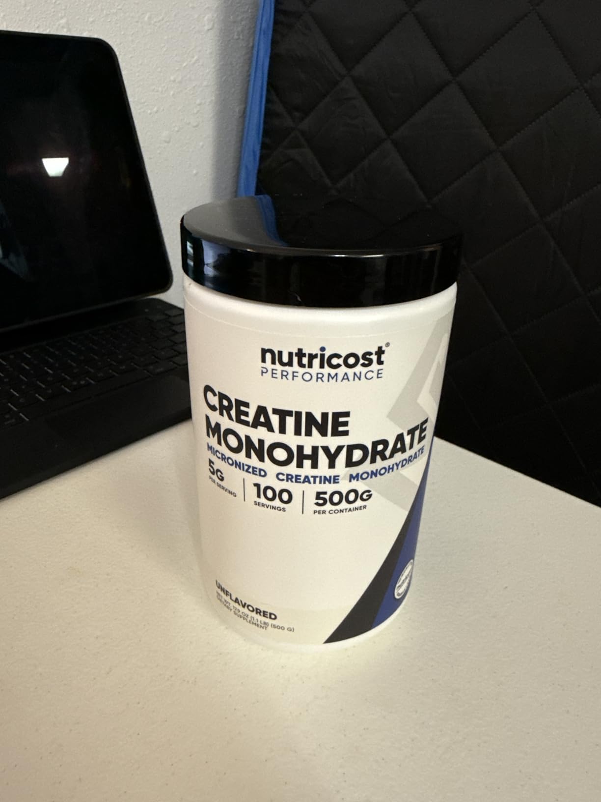 Nutricost Creatine Monohydrate Micronized Powder (1 KG) - Pure Creatine Monohydrate customer photo 1