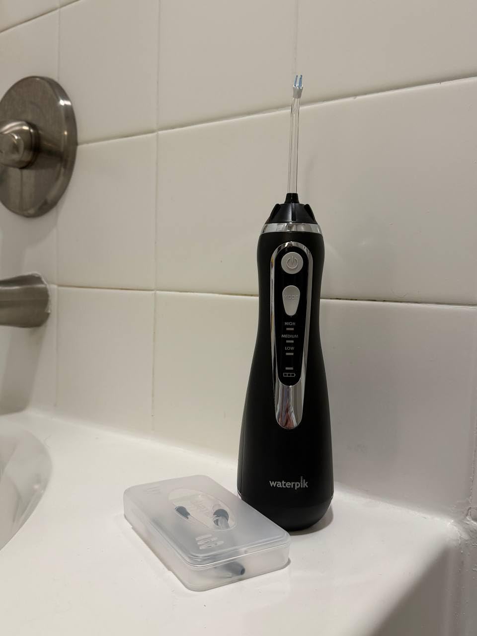 Waterpik Cordless Advanced 2.0 Water Flosser For Teeth, Gums, Braces, Dental Care With Travel Bag and 4 Tips, ADA Accepted, Rechargeable, Portable, and Waterproof, White WP-580 customer photo 2