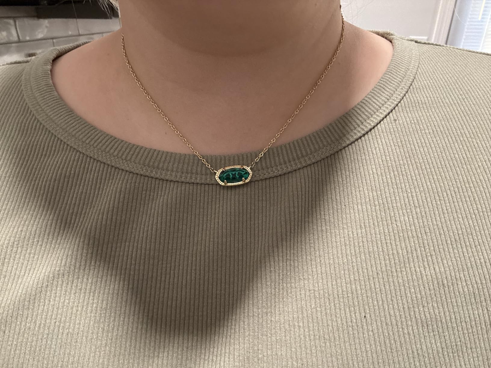 Kendra Scott Elisa Pendant Necklace for Women, Fashion Jewelry, 14k Gold-Plated customer photo 2