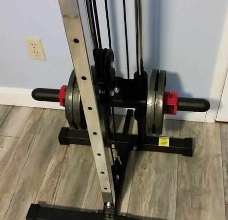 Wall Mounted Cable Machine, Dual Adjustable Pulley System with 16 Height Positions, Space-Saving Home Gym Strength Training Equipment customer photo 2