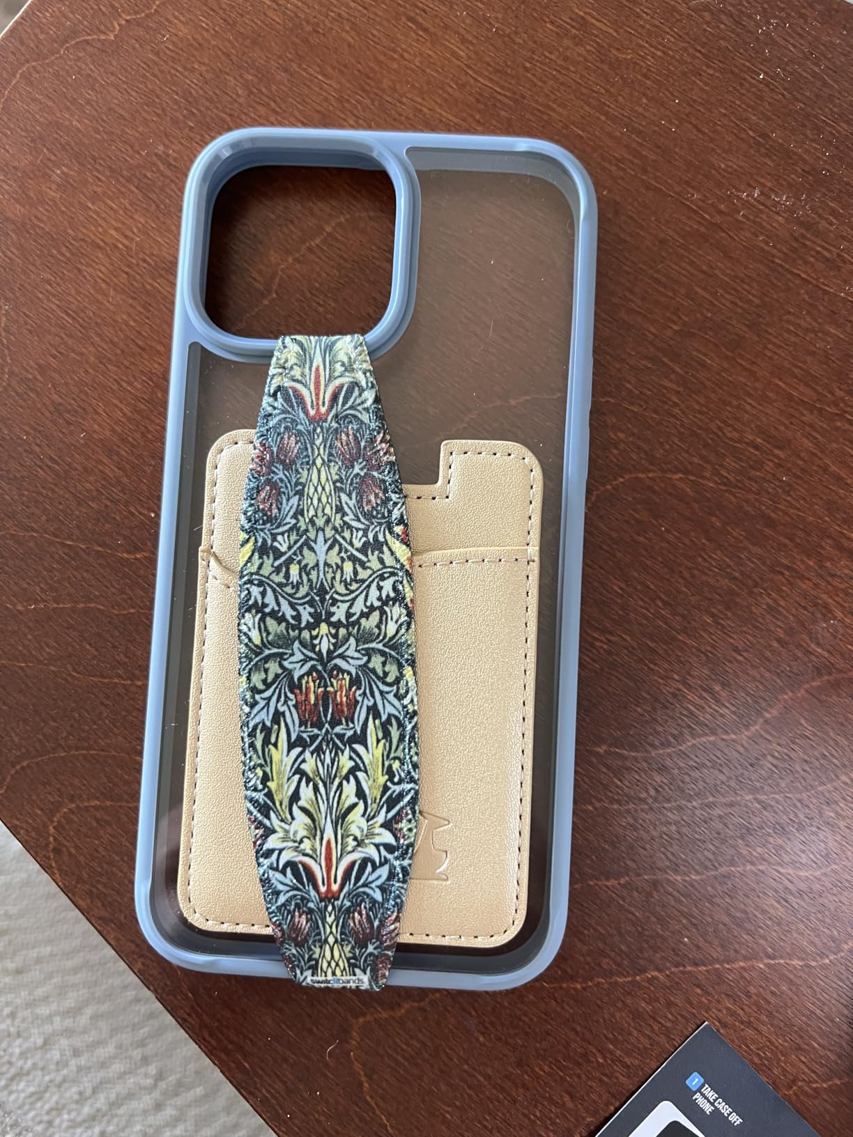Wallaroo Premium Leather Cell Phone Wallet Stick On - Android and iPhone Wallet and Card Holder for Women and Men - Durable with Non-Slip Lining Secures Up to 3 Cards customer photo 1