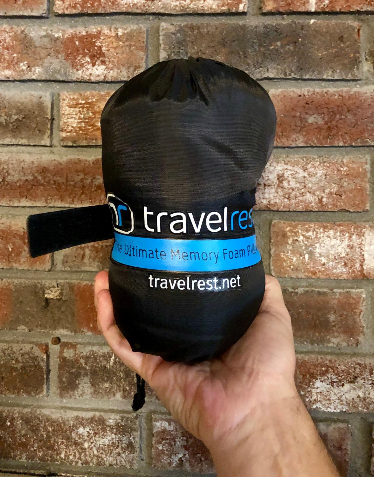 TRAVELREST Nest Neck Support Pillow - Travel Essentials, Memory Foam, Compact Travel Pillow for Long Flights, Plane Sleeping Accessories, Comfortable, Compact, Washable, Attaches to Luggage - Gray customer photo 1