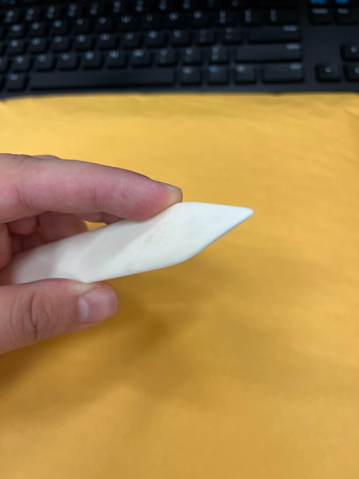 VENCINK Genuine Bone Folder Scoring Folding Creasing Origami Paper Creaser Crafting Tool for DIY Handmade Leather Burnishing, Bookbinding, Scrapbooking, Paper Cards Crafts (100% Cattle Bone) customer photo 1