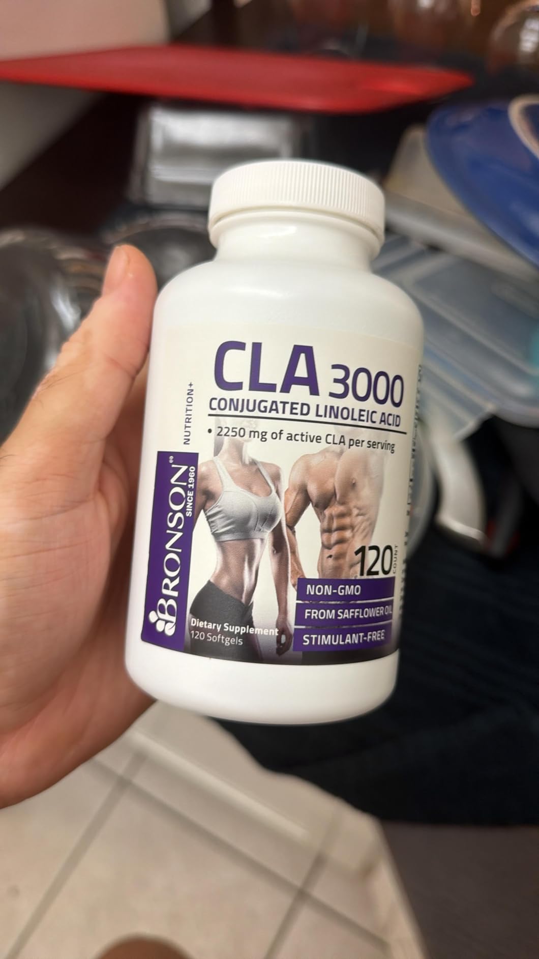 Bronson CLA 3000 Extra High Potency Supports Healthy Weight Management Lean Muscle Mass Non-Stimulating Conjugated Linoleic Acid 120 Softgels customer photo 1