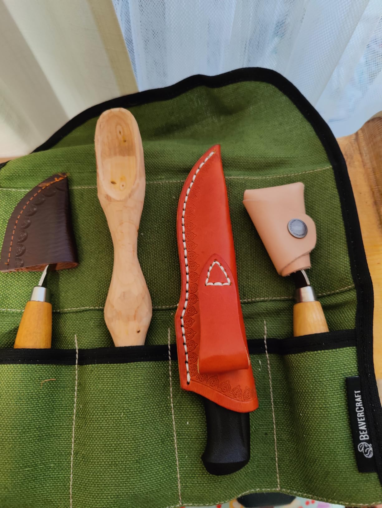 Morakniv Woodcarving Basic Sandvik Stainless Steel Wood Carving Knife With Sheath, 3 Inch customer photo 2