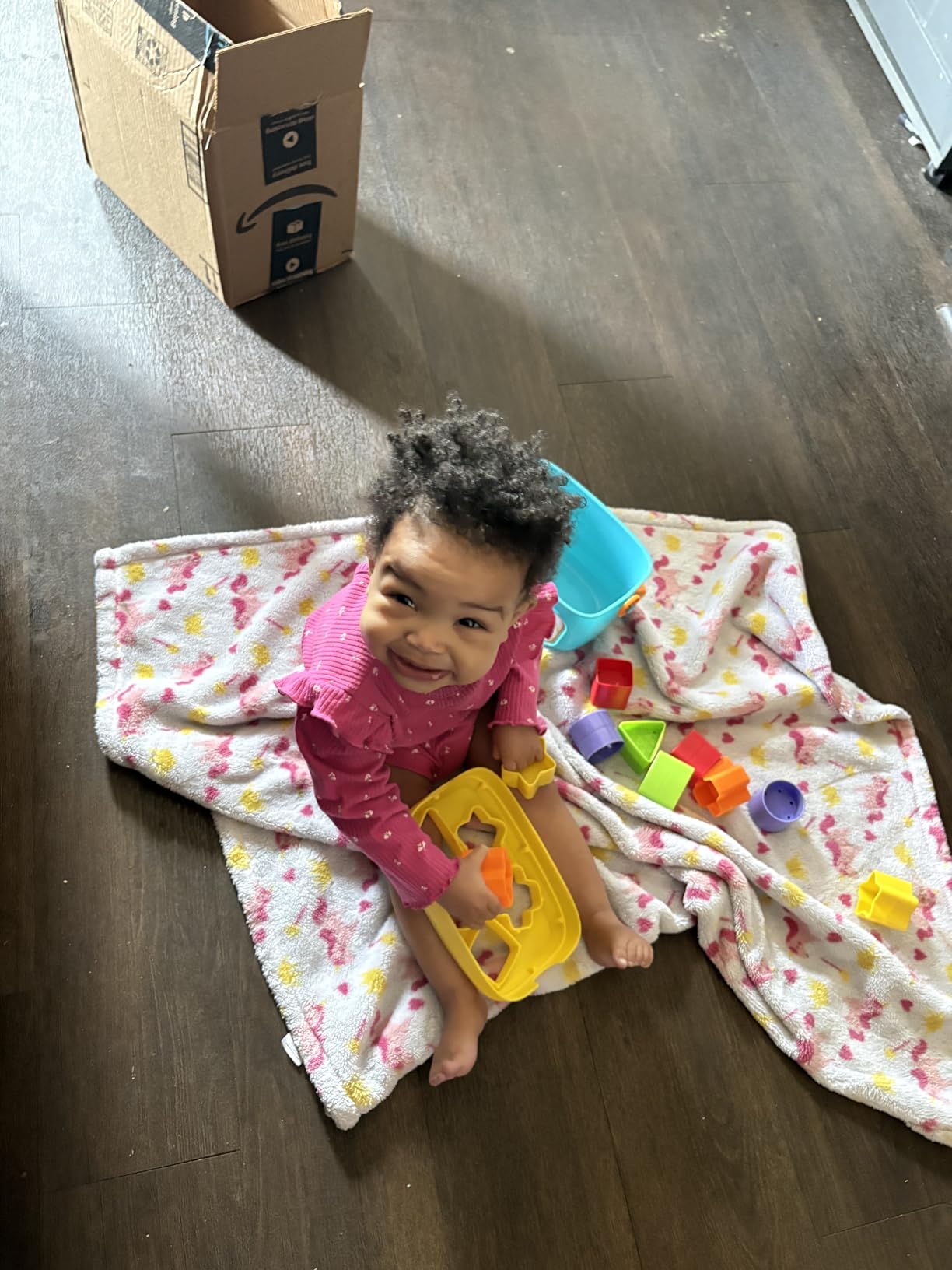 Fisher-Price Stacking Toy Baby's First Blocks Set of 10 Shapes for Sorting Play for Infants Ages 6+ Months customer photo 2