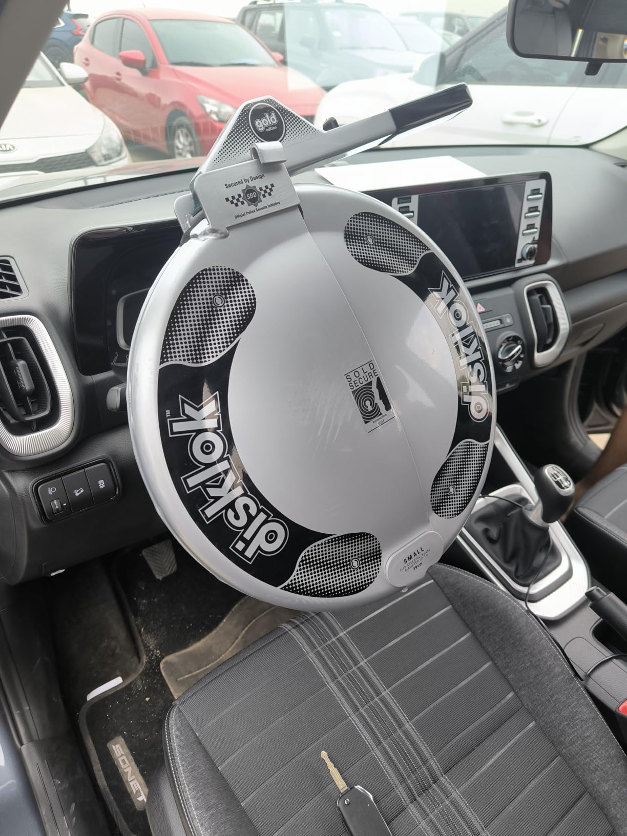 Disklok Security Device - Steering Wheel Lock - Full Cover - Silver - Thatcham Approved customer photo 2