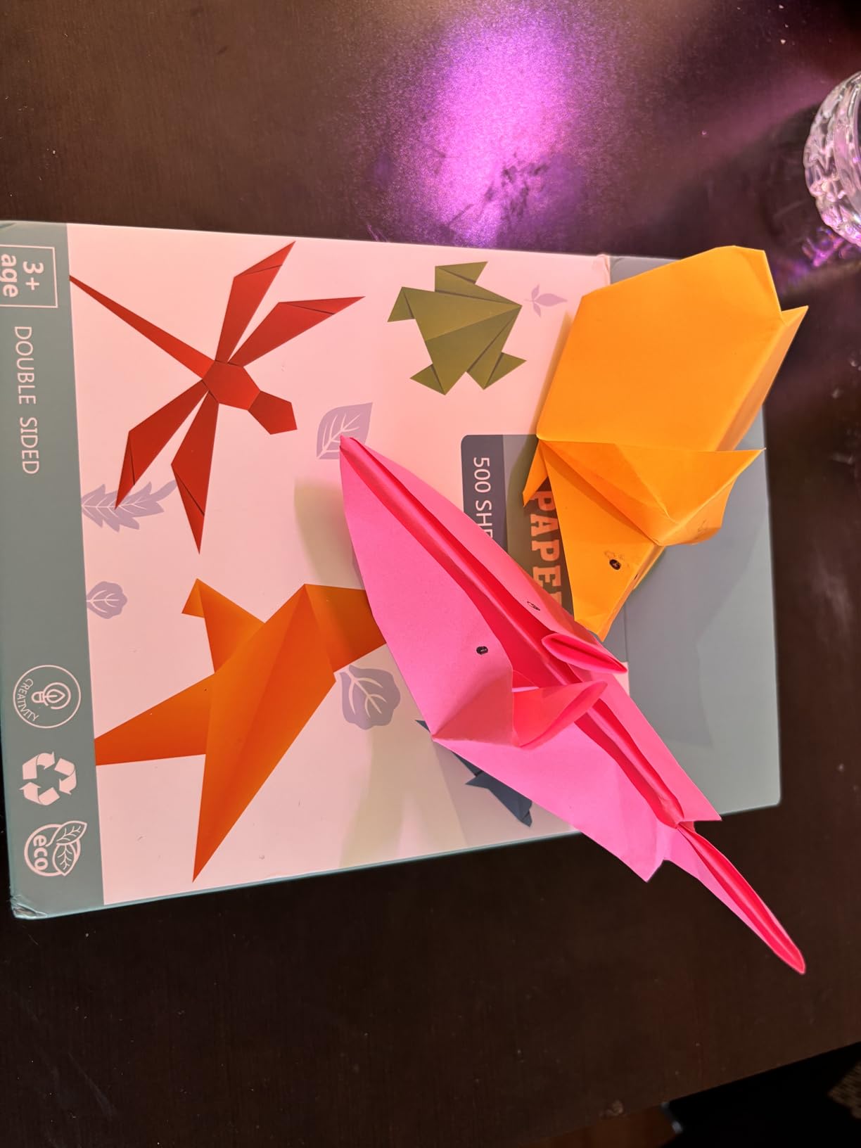 Origami Paper Double Sided Color - 200 Sheets - 20 Colors - 6 Inch Square Easy to Fold customer photo 1