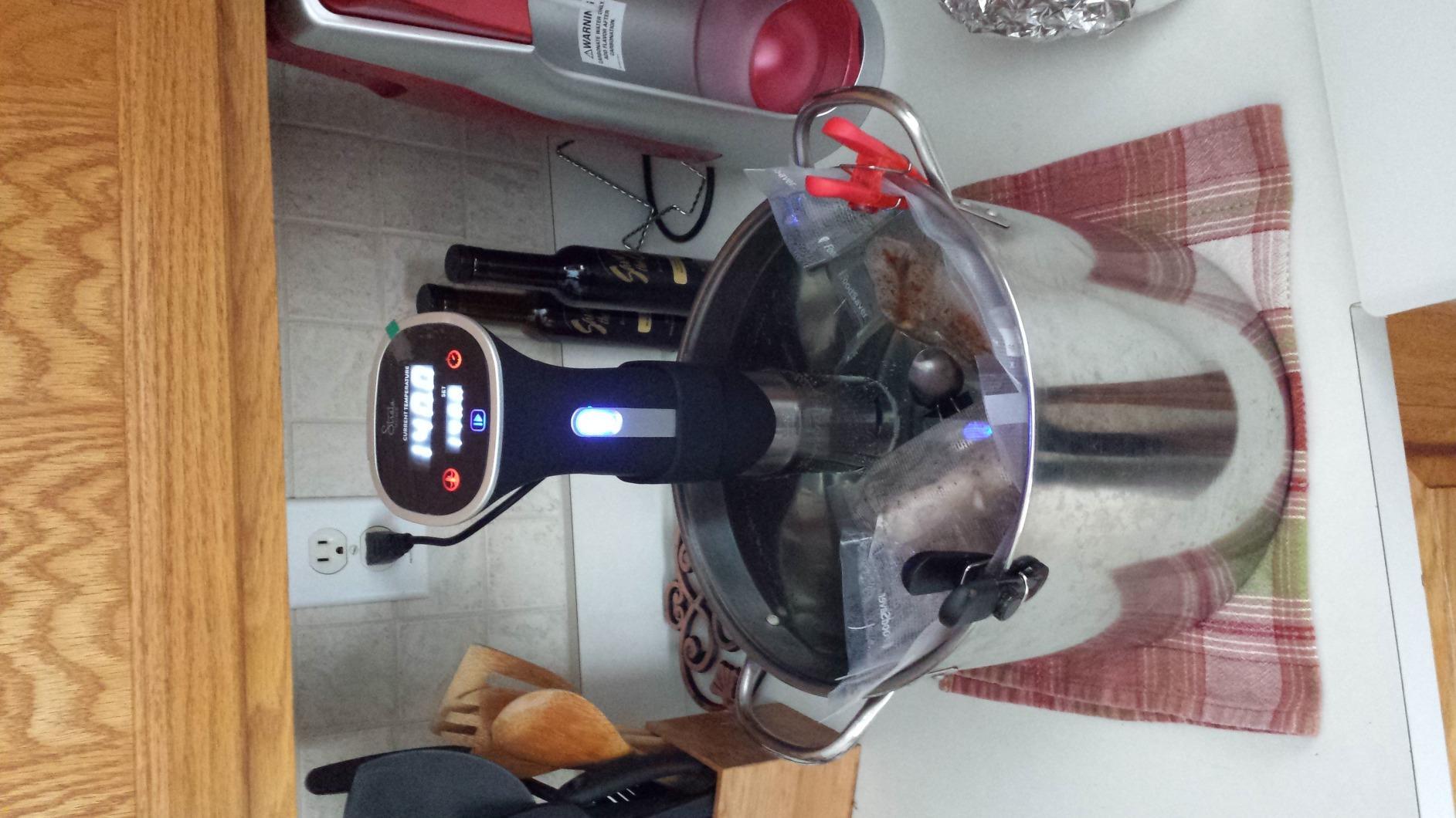Monoprice Sous Vide Immersion Cooker 800W - With Adjustable Clamp And Digital LED Touch Screen, Black and Silver - Strata Home Collection customer photo 1