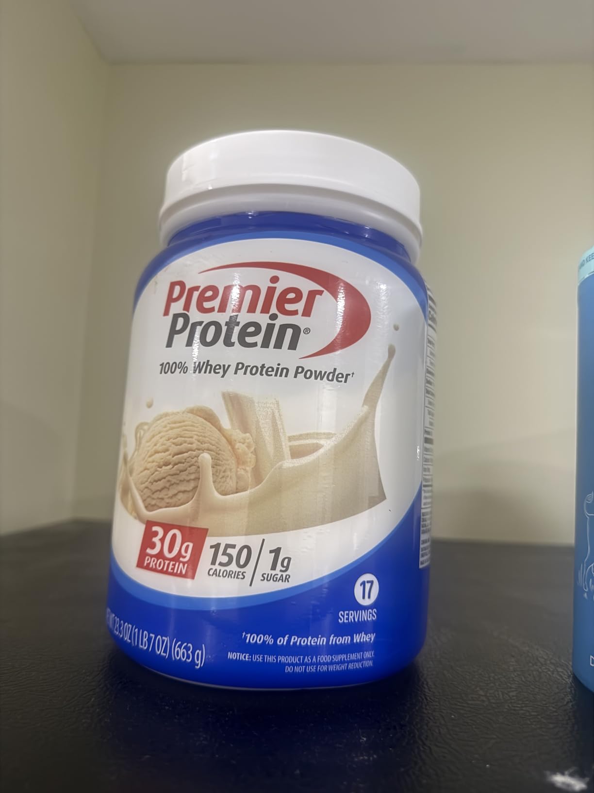 Premier Protein Powder, Vanilla Milkshake, 30g Protein, 1g Sugar, 100% Whey Protein, Keto Friendly, No Soy, Gluten Free, 23.3 oz (17 Servings) customer photo 2