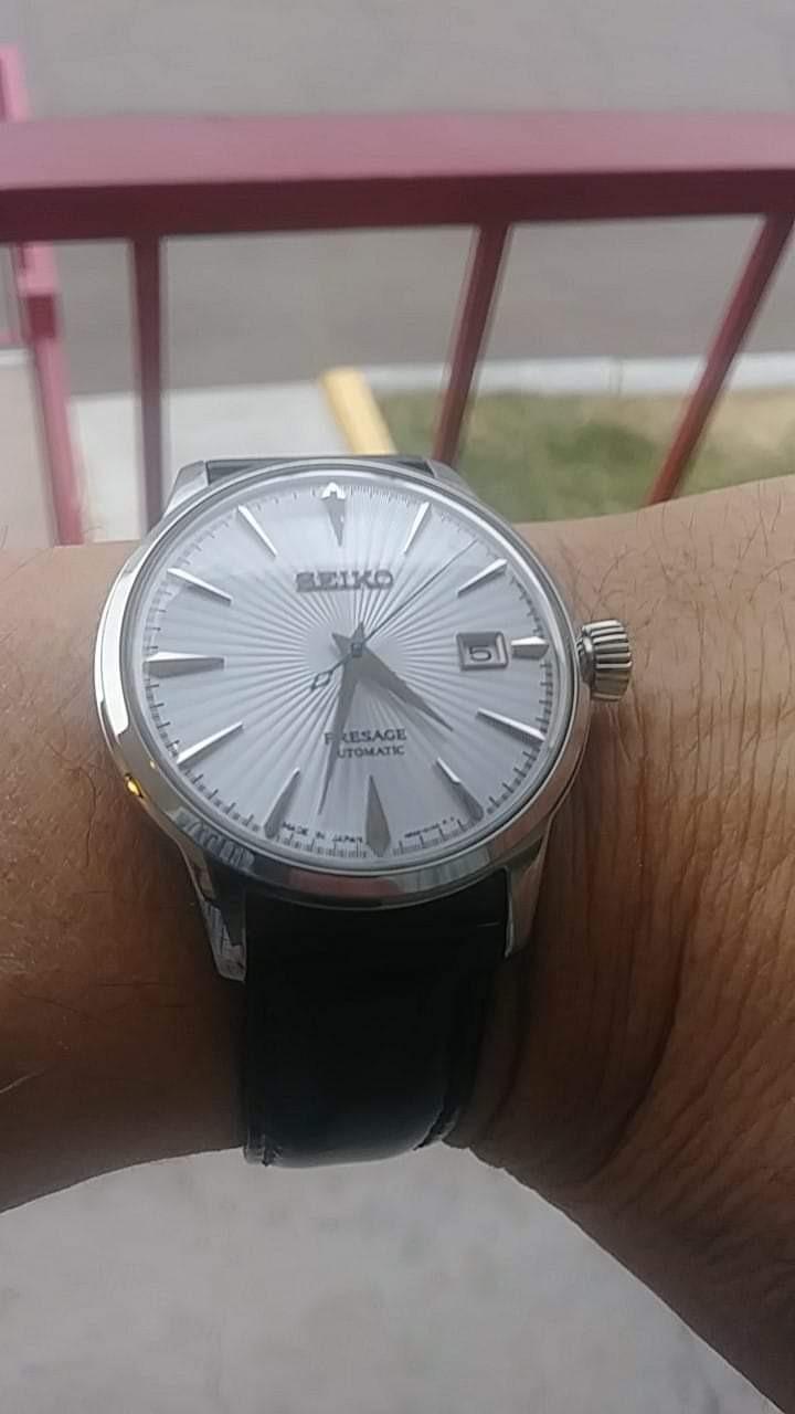 Seiko PRESAGE Automatic Ice Blue Cocktail Time 'Sky Diving' SRPB43J1 customer photo 2