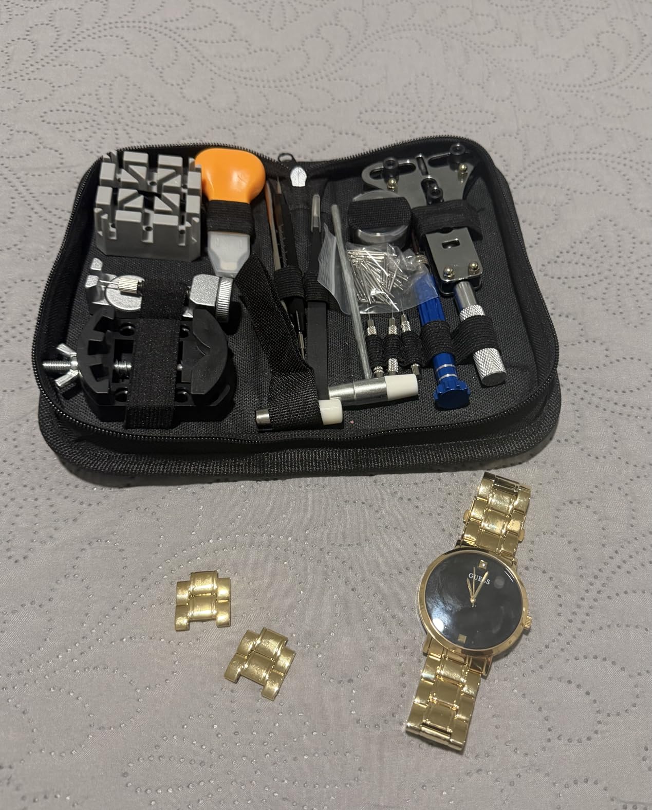 Eventronic Watch Repair Kit Professional 154PCS, Watch Link Removal Kit, Watch Battery Replacement Tool Kit & Strap Adjustment, Watch Tool Kit, Watch Band Pin Tool with Carrying Case customer photo 2
