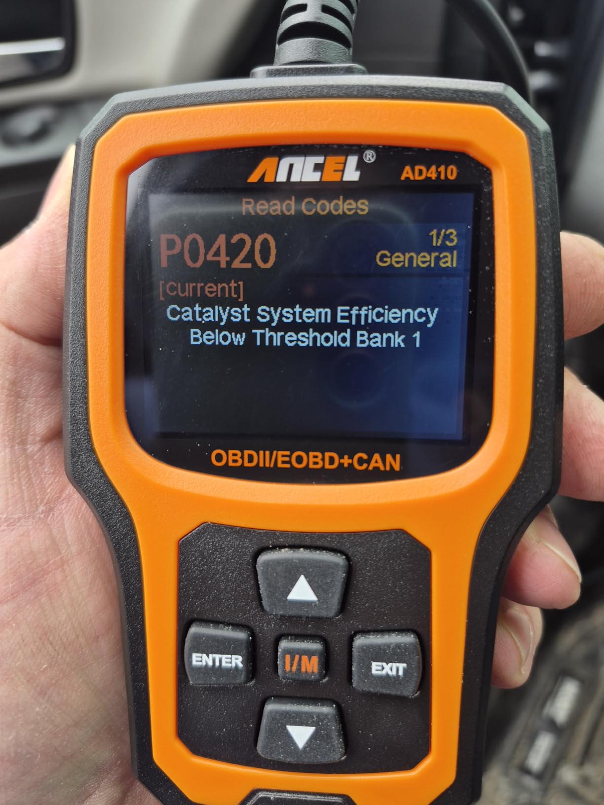 ANCEL AD410 Enhanced OBD2 Scanner, Vehicle Code Reader for Check Engine Light, Automotive OBD II Scanner Fault Diagnosis, OBDII Scan Tool for All OBDII Cars 1996+ customer photo 1