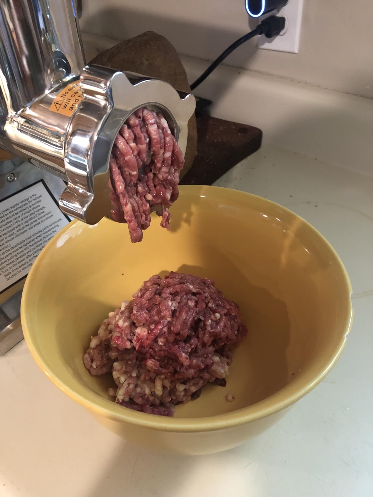 Happybuy Commercial Meat Grinder,550LB/h 1100W, 220 RPM Heavy Duty Stainless Steel Industrial Meat Mincer w/2 Blades, Grinding Plates & Meat Pusher customer photo 1