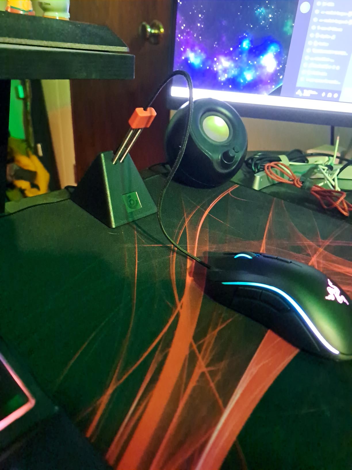 CASETHRONE Gaming Mouse Cable Management Mouse Bungee Device for Esports FPS Game (Black) customer photo 2