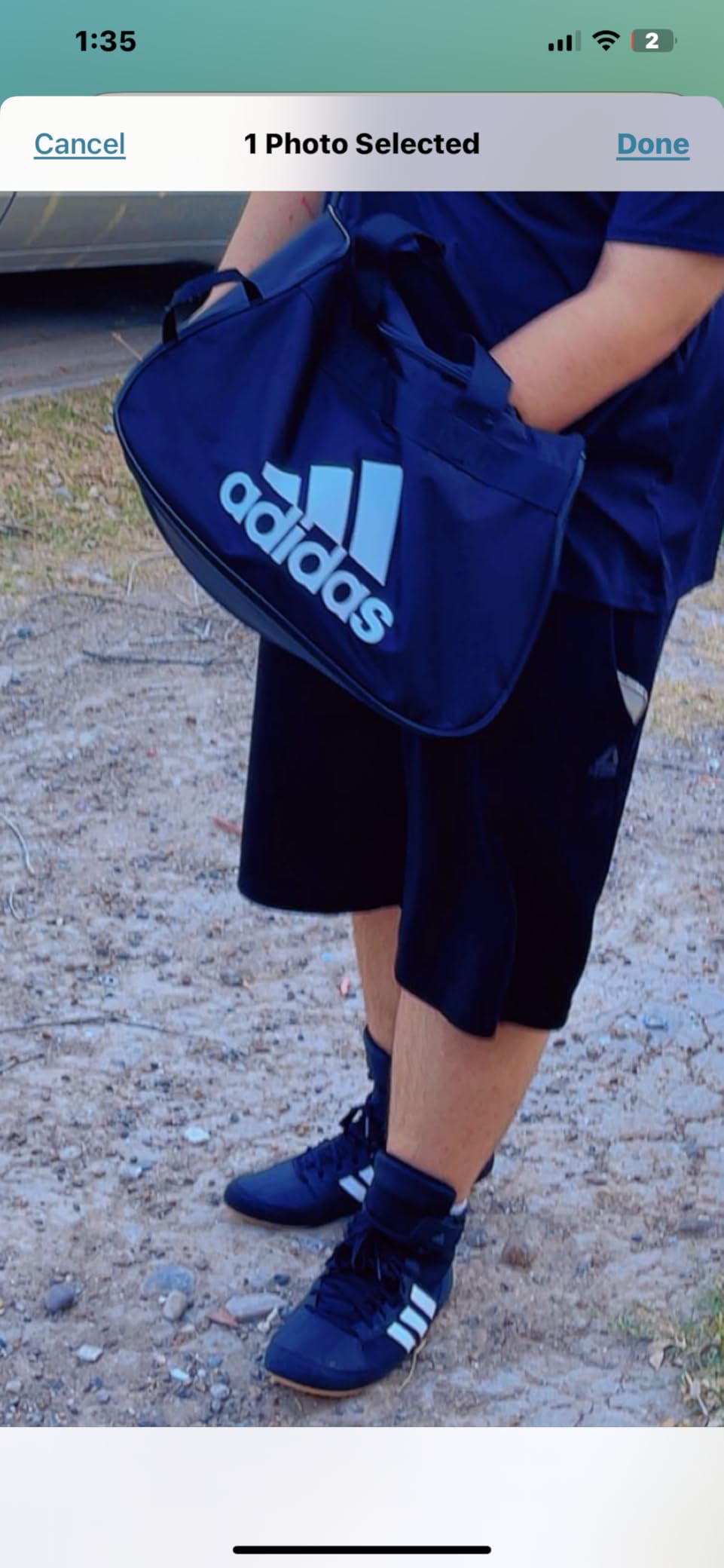 adidas Unisex Diablo Small Duffel, Sports Duffle Gym Bags for Men or Women customer photo 1