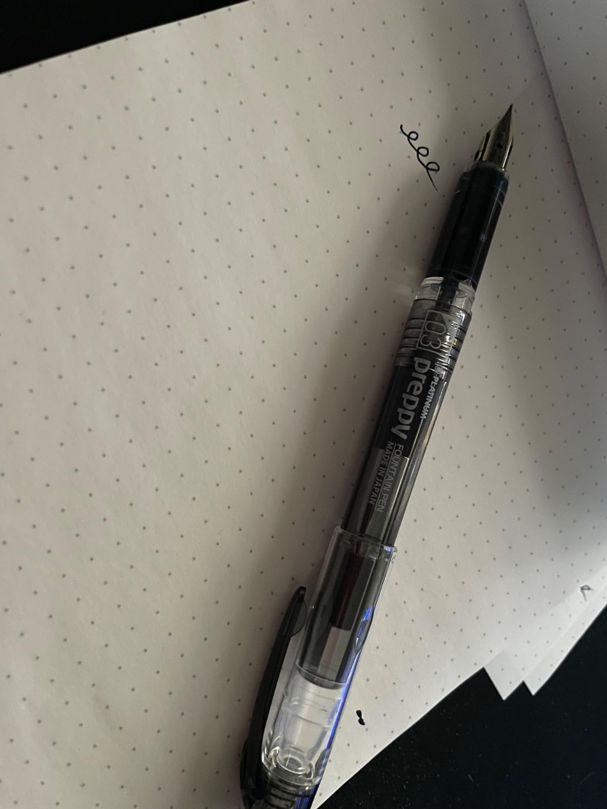 Platinum Preppy Fountain Pen, Fine Nib, Black customer photo 1