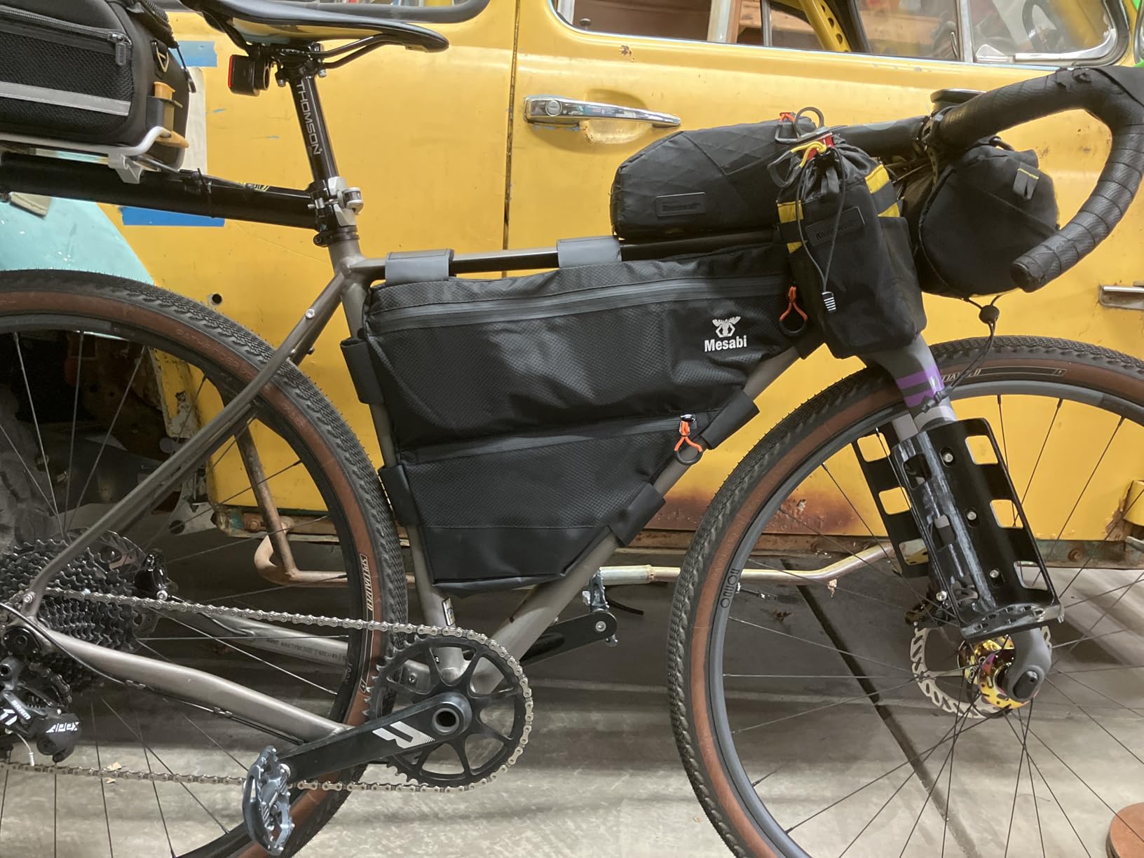 Touring Road Bike Full Frame Bag | Bicycle Bikepacking, Touring, Commuting Pack customer photo 1