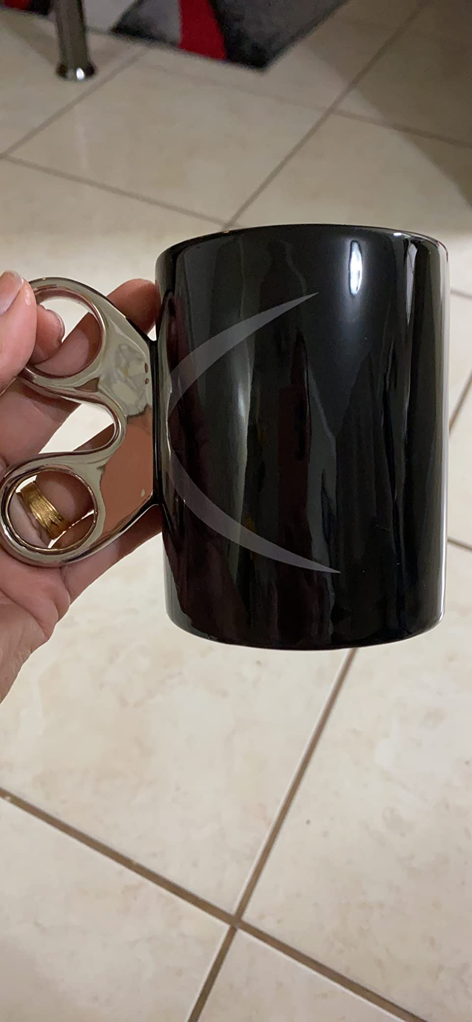 Scissors Handle Coffee Mug, 11oz - Fairly Odd Novelties - Fun Barber Hairdresser Arts 7 Crafts Tea Cup Gift customer photo 1