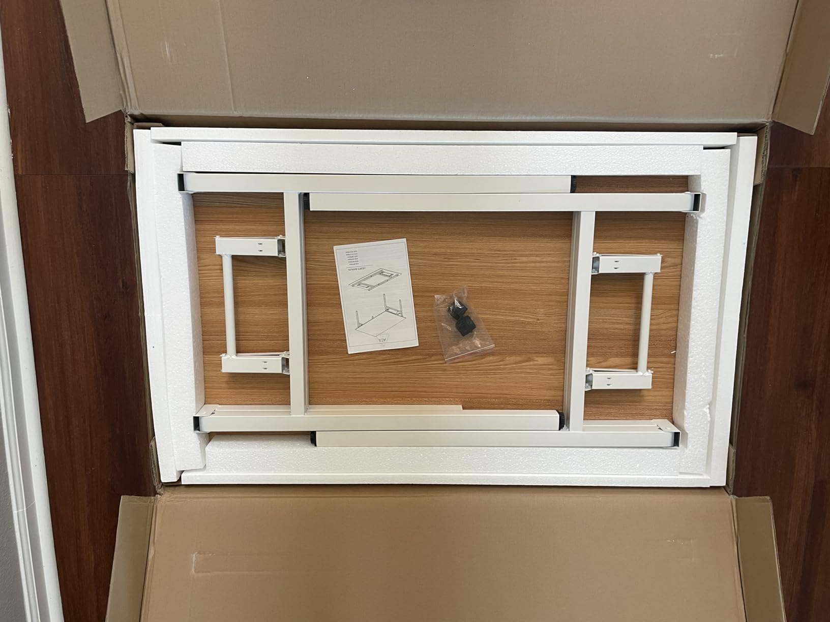 Need Folding Computer Desk, Large 60 inches Folding Table for Home Office, No Install Needed customer photo 2