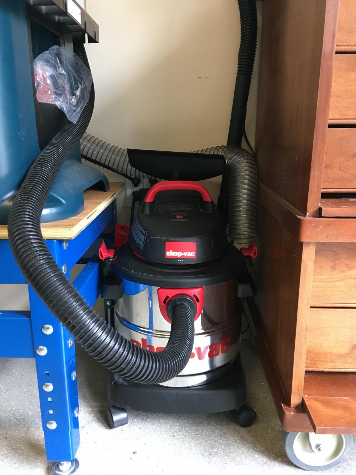 Shop-Vac 5989305 Wet/Dry Vacuum, 5 Gallon, 4.5 Peak HP Stainless Steel Vacuum, 1.25 Inch Diameter x 7 Foot Hose, 6 Ft Cord Length, Ideal for Jobsite, Garage, Car & Workshop customer photo 1