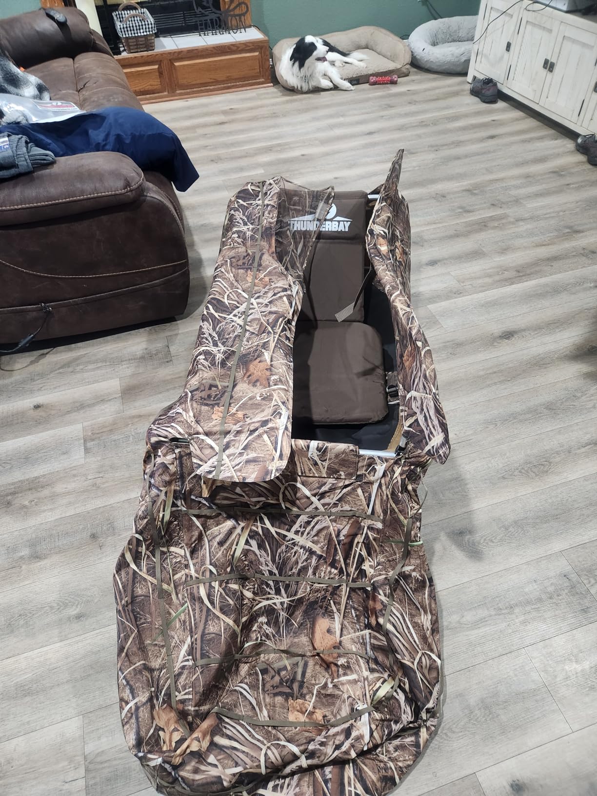 THUNDERBAY Waterfowl Layout Hunting Blind, Waterfowl Field Hunting Blind for Duck Hunting, Aluminum Frame Duck Blind customer photo 3