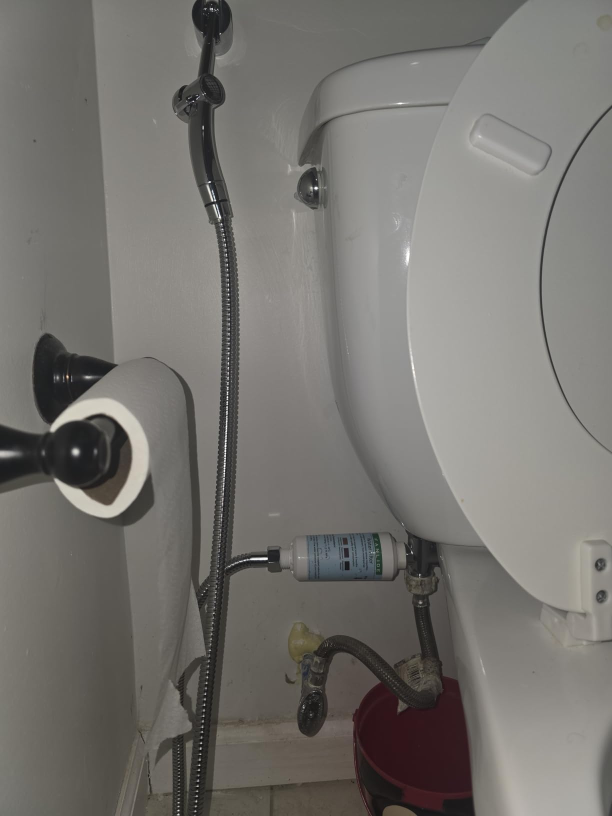 Brondell Hand Held Bidet Sprayer for Toilet: Brondell CleanSpa Advanced Bidet Attachment, Precision Pressure Control Jet Spray, Ergonomic Handheld Bidet for Toilet, Toilet Water Sprayer & Hose Set customer photo 2
