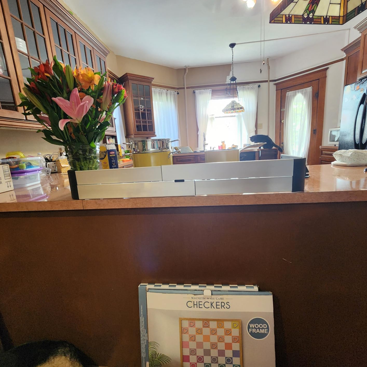Qdos Safety Adhesive Aluminum Stove Guard - Complements Modern Kitchen Designs - Fits Cooktops & Most Freestanding Stoves - Protects from Front & Sides - Easy to Install - Quick Removal for Cleaning customer photo 2
