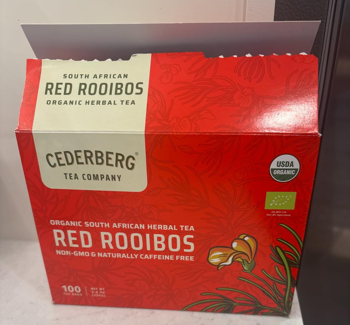 Red Rooibos Tea 100 Teabags USDA Organic - Naturally Caffeine Free - Cederberg Tea Company customer photo 2