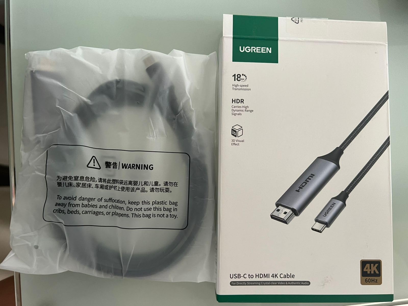UGREEN USB C to HDMI Cable (4K@60Hz) 6.6FT, Type C to HDMI Adapter Thunderbolt 4/3 to HDMI for Home Office Compatible with iPhone 17 Pro Max, MacBook Pro Air iPad Pro, XPS, Galaxy S26 Steam Deck customer photo 2