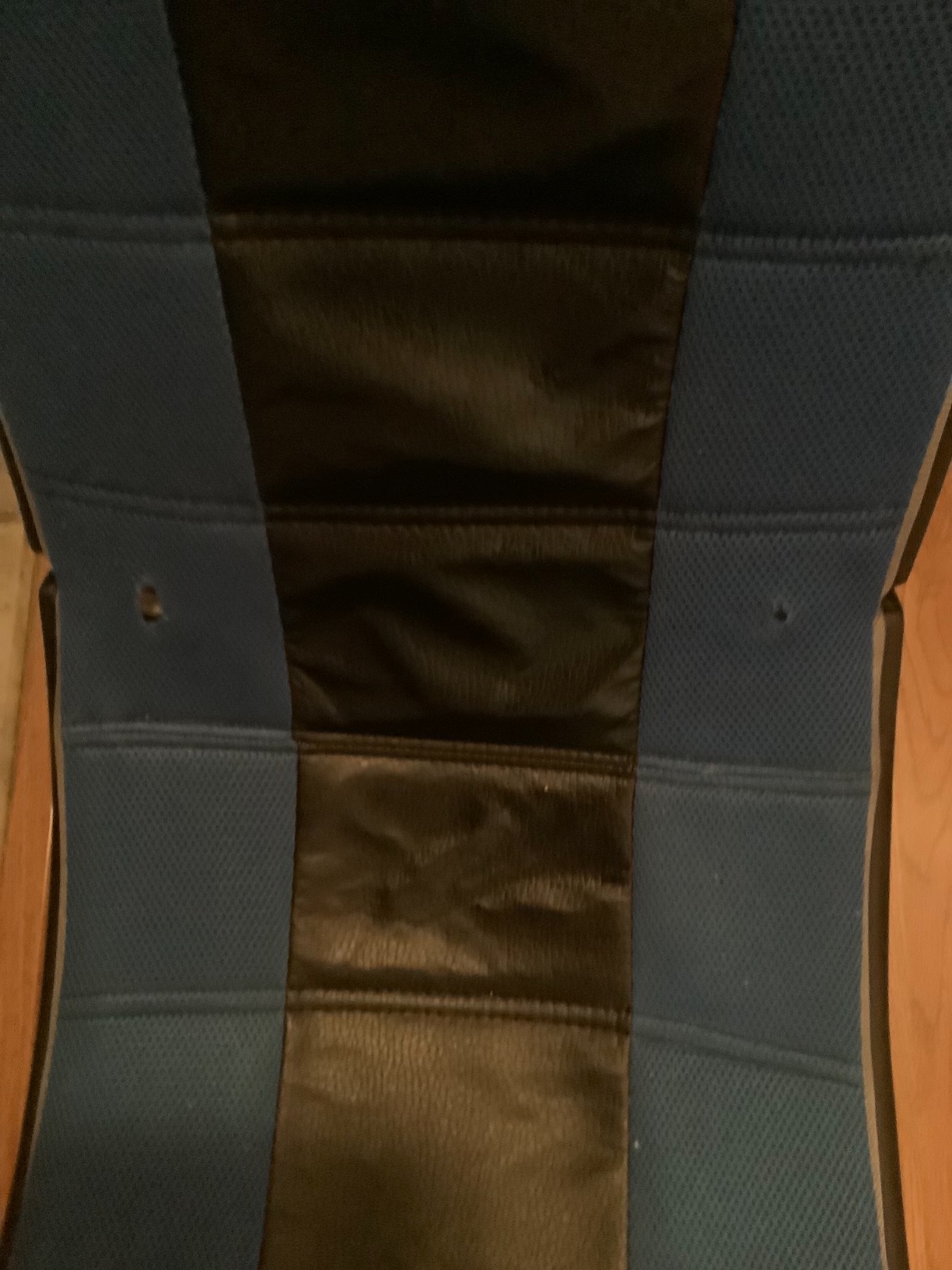 X Rocker SE Video Gaming Chair with 2 Headrest Audio Speakers, Foldable Floor Rocker with Wireless Bluetooth or Wired Connection, 200 lbs Max, Blue Black Gray customer photo 1